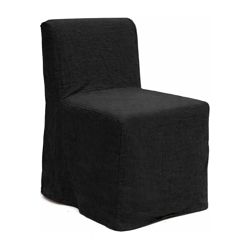 Krzesło tapicerowane designerskie Object125 czarny len NG Design