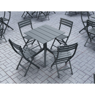HELEN FOLDING CHAIR dark grey Siesta