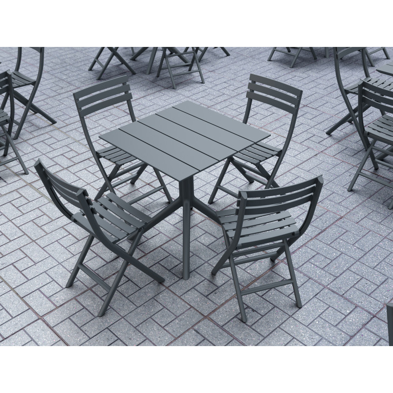 HELEN FOLDING CHAIR dark grey Siesta