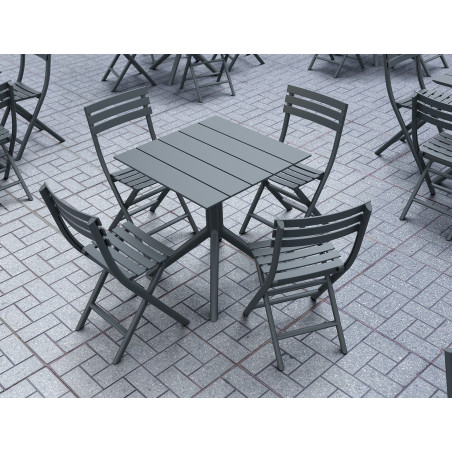 HELEN FOLDING CHAIR dark grey Siesta