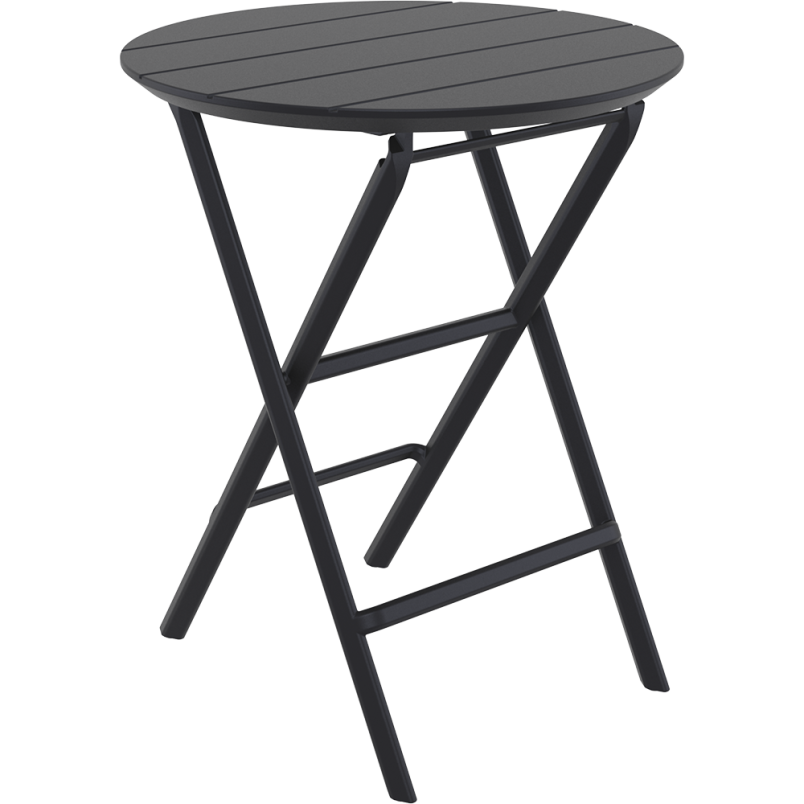 HELEN FOLDING TABLE Ø60 black Siesta