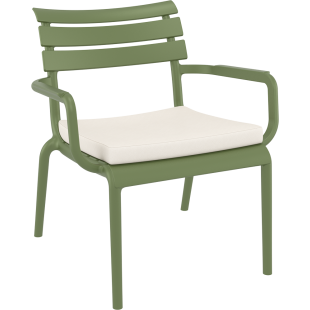 PARIS LOUNGE ARMCHAIR CUSHION white Siesta