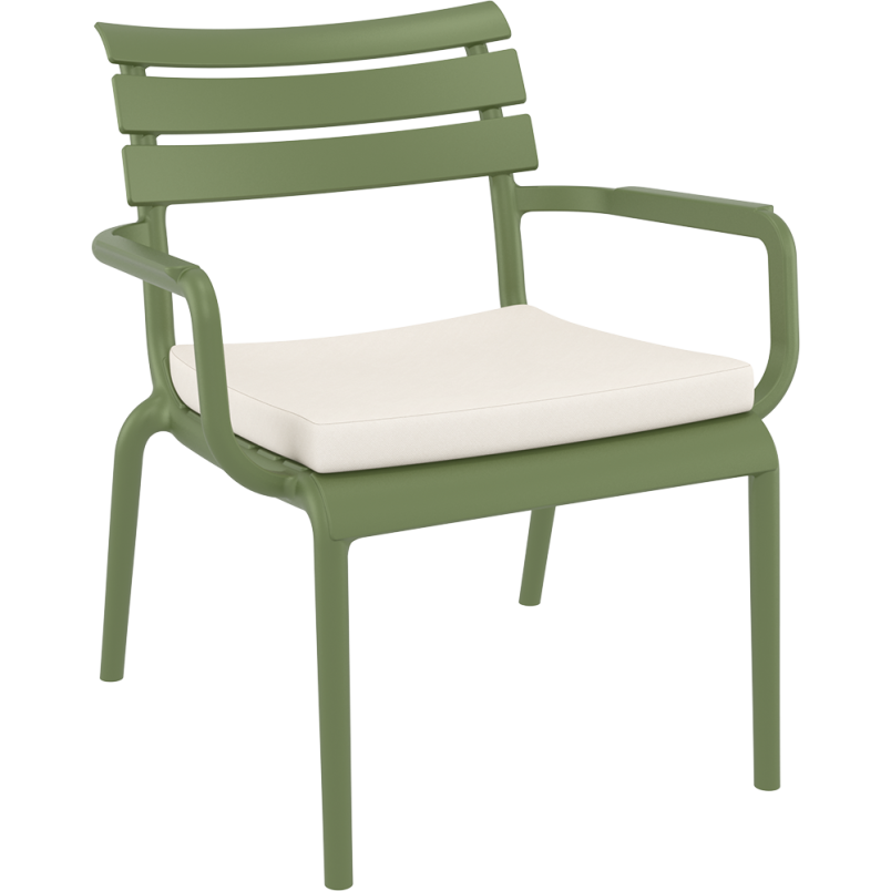 PARIS LOUNGE ARMCHAIR CUSHION white Siesta