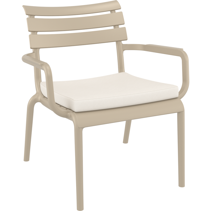 PARIS LOUNGE ARMCHAIR CUSHION white Siesta
