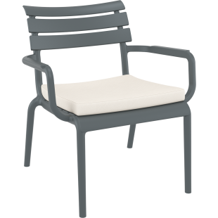 PARIS LOUNGE ARMCHAIR CUSHION white Siesta