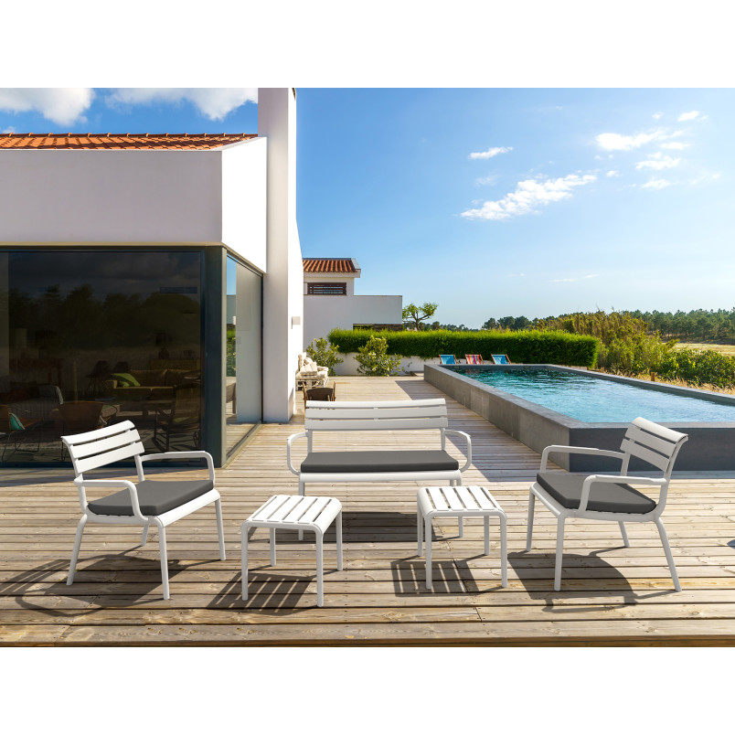 PARIS LOUNGE SOFA  ARMCHAIR white Siesta