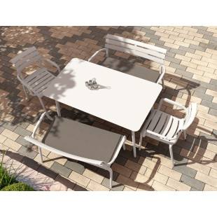 PARIS LOUNGE SOFA  ARMCHAIR white Siesta