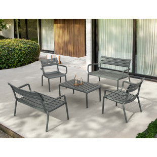 PARIS LOUNGE SOFA  ARMCHAIR dark grey Siesta