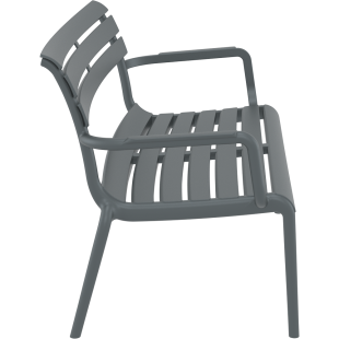 PARIS LOUNGE SOFA  ARMCHAIR dark grey Siesta