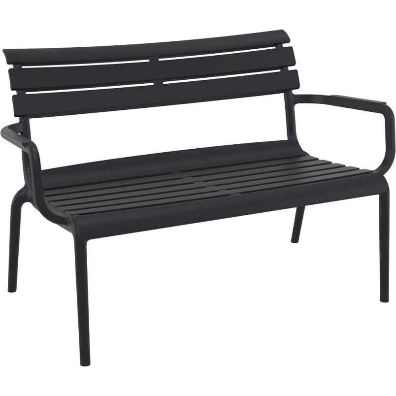 PARIS LOUNGE SOFA  ARMCHAIR black Siesta