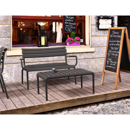 PARIS LOUNGE SOFA  ARMCHAIR black Siesta
