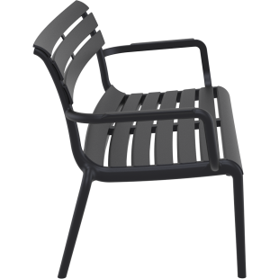 PARIS LOUNGE SOFA  ARMCHAIR black Siesta