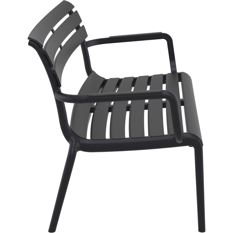 PARIS LOUNGE SOFA  ARMCHAIR black Siesta