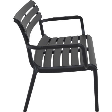 PARIS LOUNGE SOFA  ARMCHAIR black Siesta