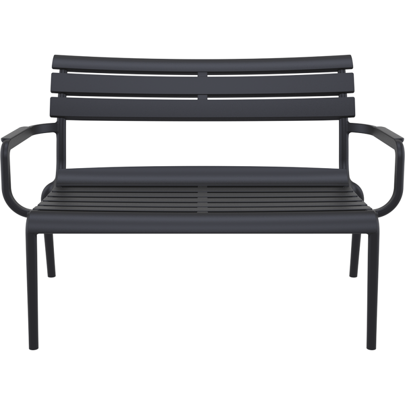 PARIS LOUNGE SOFA  ARMCHAIR black Siesta