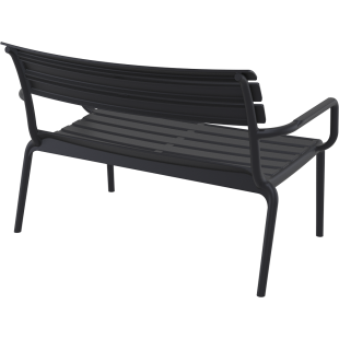 PARIS LOUNGE SOFA  ARMCHAIR black Siesta
