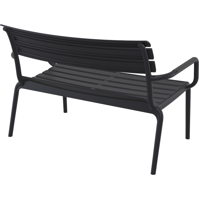 PARIS LOUNGE SOFA  ARMCHAIR black Siesta
