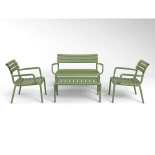 PARIS LOUNGE SOFA  ARMCHAIR olive green Siesta