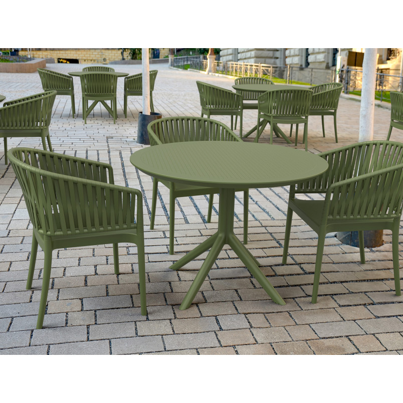 PORTOFINO ARMCHAIR olive green Siesta