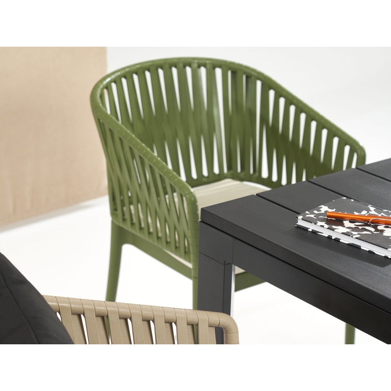 PORTOFINO ARMCHAIR olive green Siesta