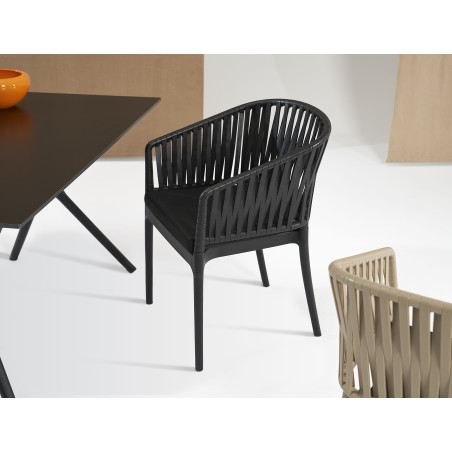 PORTOFINO ARMCHAIR black Siesta