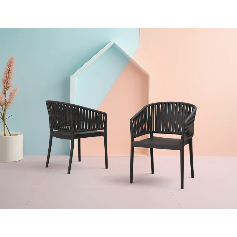 PORTOFINO ARMCHAIR black Siesta