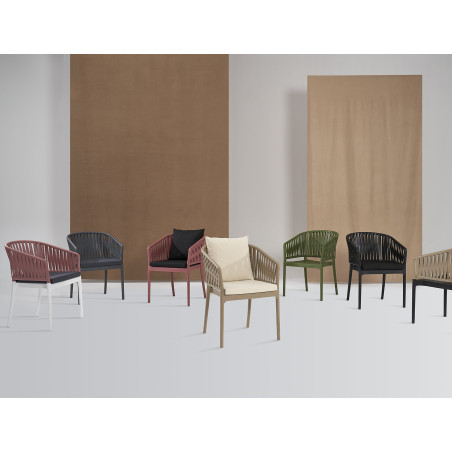 PORTOFINO ARMCHAIR dark grey Siesta