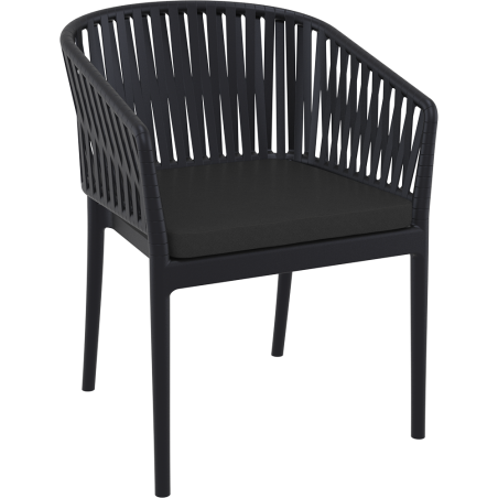 PORTOFINO ARMCHAIR SEAT CUSHION black Siesta