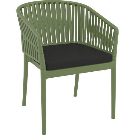 PORTOFINO ARMCHAIR SEAT CUSHION black Siesta