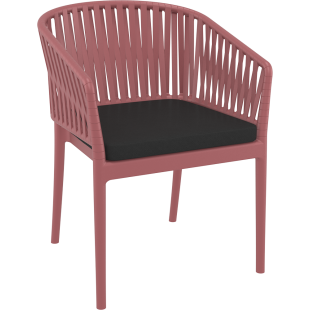 PORTOFINO ARMCHAIR SEAT CUSHION black Siesta