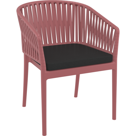 PORTOFINO ARMCHAIR SEAT CUSHION black Siesta