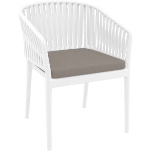 PORTOFINO ARMCHAIR SEAT CUSHION light brown Siesta