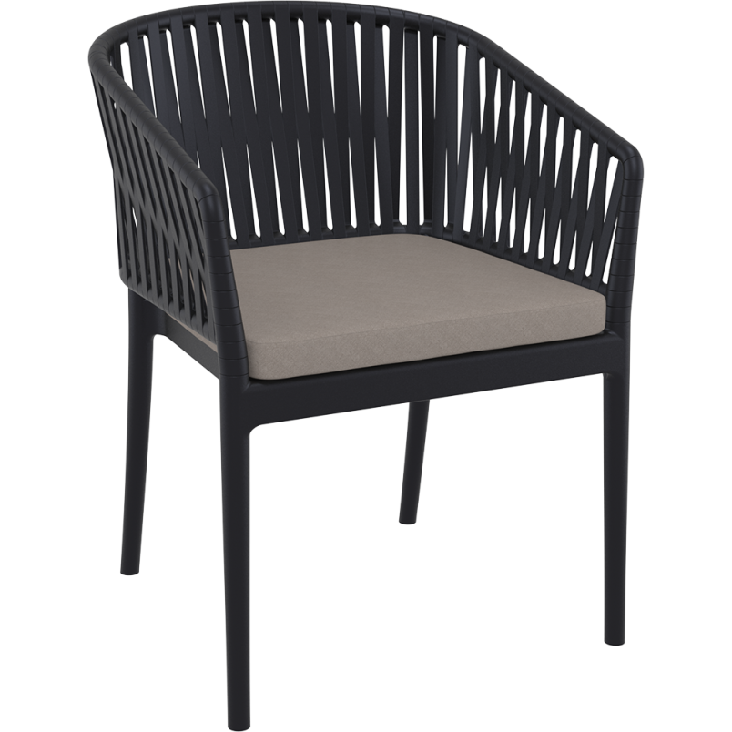 PORTOFINO ARMCHAIR SEAT CUSHION light brown Siesta