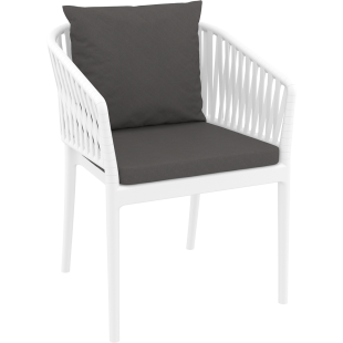 PORTOFINO ARMCHAIR BACKREST CUSHION dark grey Siesta