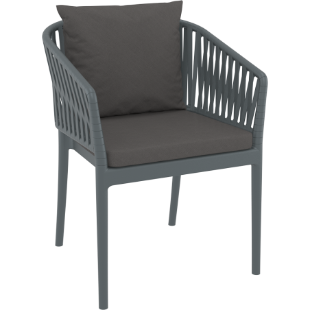 PORTOFINO ARMCHAIR BACKREST CUSHION dark grey Siesta