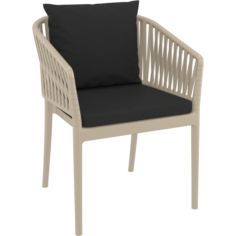 PORTOFINO ARMCHAIR BACKREST CUSHION black Siesta