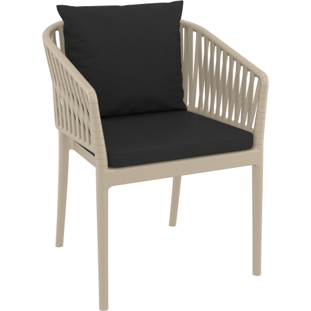 PORTOFINO ARMCHAIR BACKREST CUSHION black Siesta