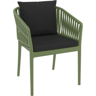 PORTOFINO ARMCHAIR BACKREST CUSHION black Siesta