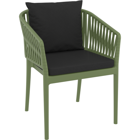 PORTOFINO ARMCHAIR BACKREST CUSHION black Siesta