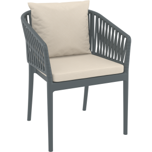 PORTOFINO ARMCHAIR BACKREST CUSHION beige Siesta