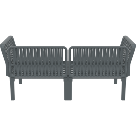 PORTOFINO SET Z PODUSZKAMI dark grey Siesta