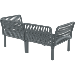 PORTOFINO SET Z PODUSZKAMI dark grey Siesta