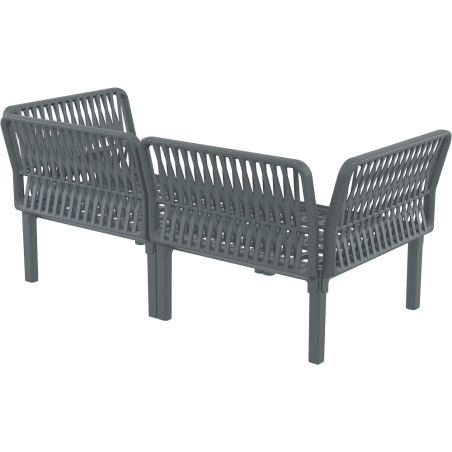 PORTOFINO SET Z PODUSZKAMI dark grey Siesta