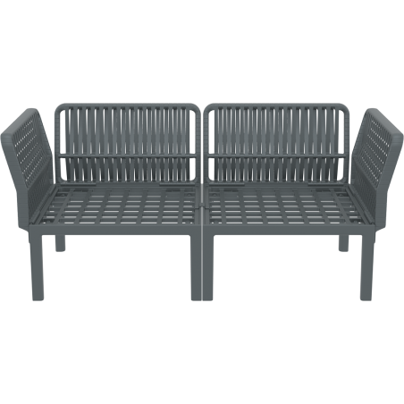 PORTOFINO SET Z PODUSZKAMI dark grey Siesta