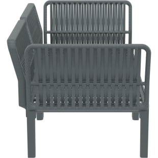 PORTOFINO SET Z PODUSZKAMI dark grey Siesta