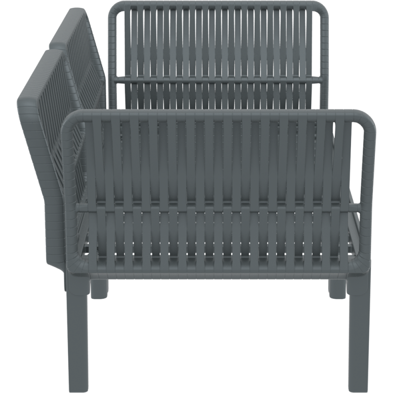 PORTOFINO SET Z PODUSZKAMI dark grey Siesta