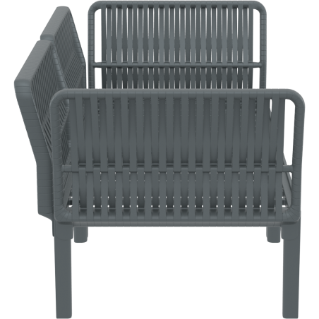 PORTOFINO SET Z PODUSZKAMI dark grey Siesta