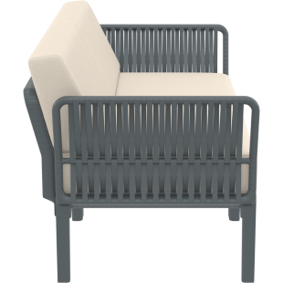 PORTOFINO SET Z PODUSZKAMI dark grey Siesta
