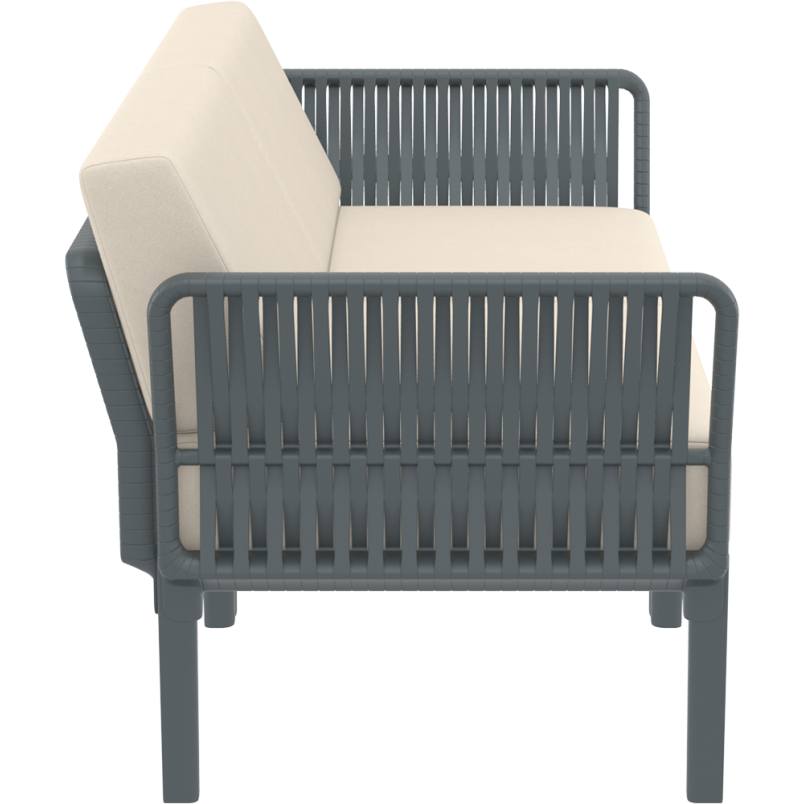 PORTOFINO SET Z PODUSZKAMI dark grey Siesta