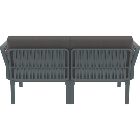 PORTOFINO SET Z PODUSZKAMI dark grey Siesta